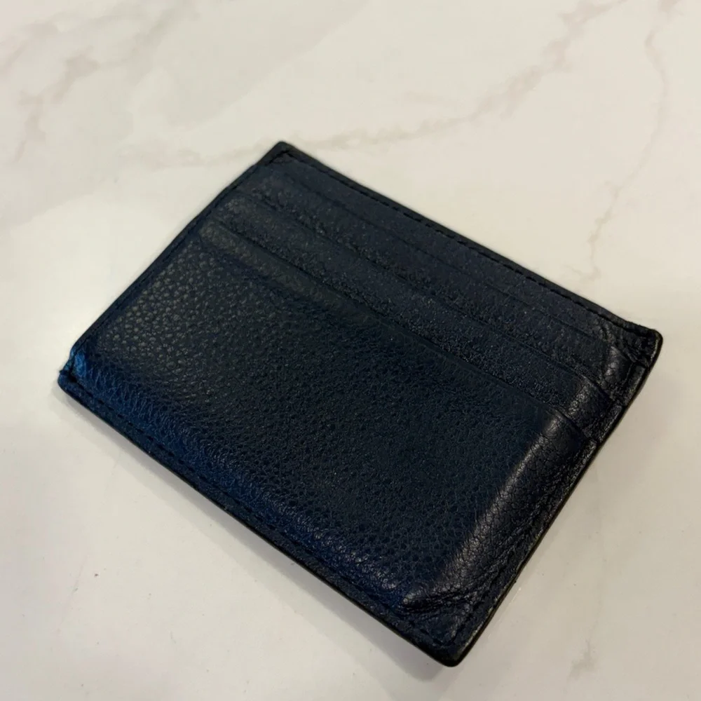 Prada navy leather card holder - Picture 2 of 9